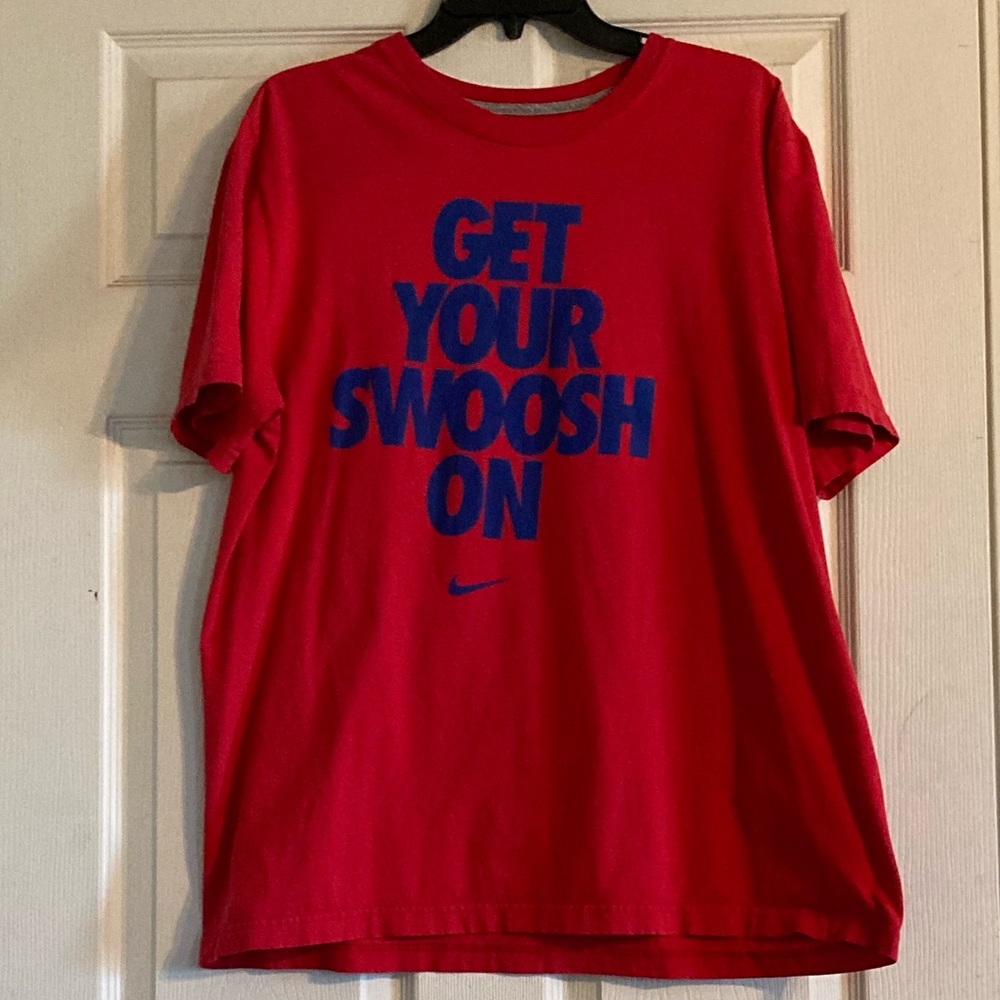 Nike Get your swoosh on shirt. Size xl